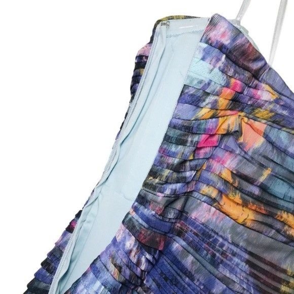 BCBGMAXAZRIA Kameron Watercolor Removable Strap Mini Dress Size 4 - Picture 9 of 10
